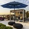 Aluminum Polyester Patio Umbrella 10ft with Auto-Tilt and Air Vent